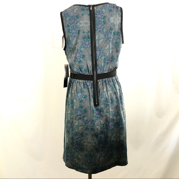 Kensie Short Circuit Dress Teal Zipper NWT Large - Picture 4 of 10